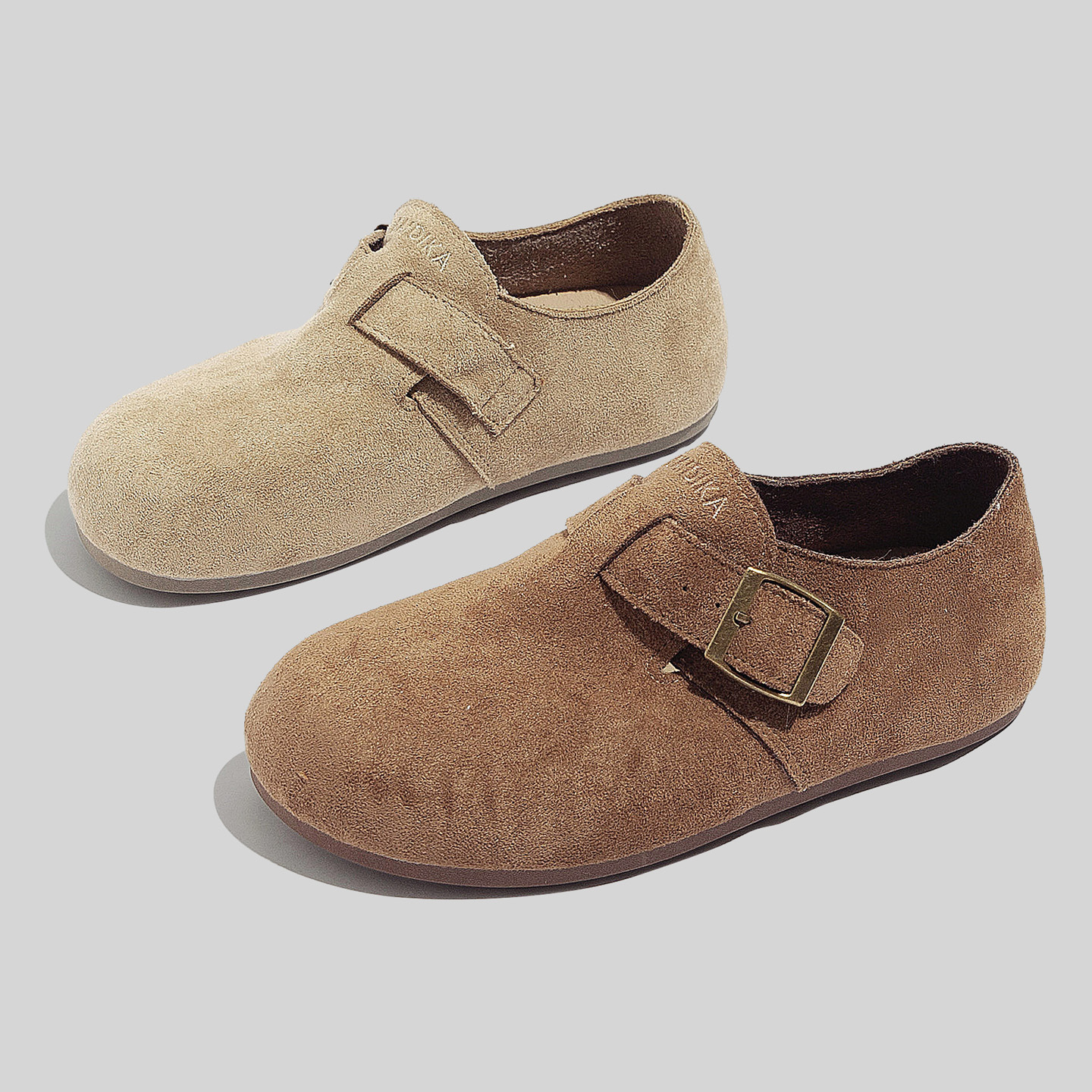 Flat Slip-On Birkenstock Shoes for Women 2026 Spring New Fashion Lazy Versatile Casual Lightweight Round-Toe Sneakers Trendy