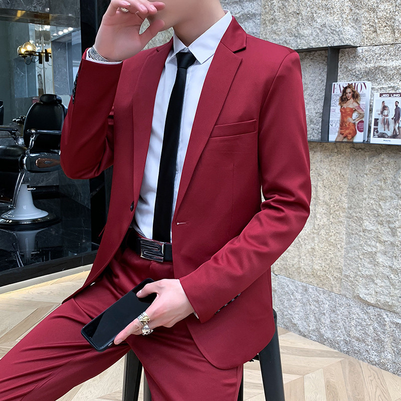 Traje de traje chaqueta occidental individual de los hombres traje casual estilo coreano SLIM-Fit traje de negocios casual chaqueta de los hombres grupo de compra