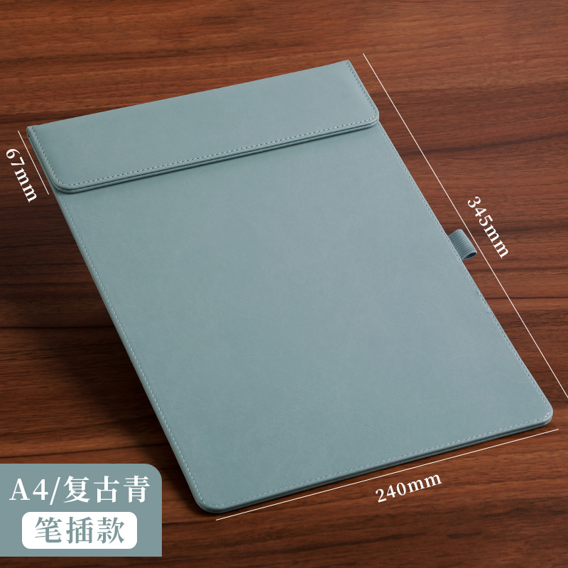 A4 레트로 그린 컨퍼런스 클립-(펜 클립 스타일)