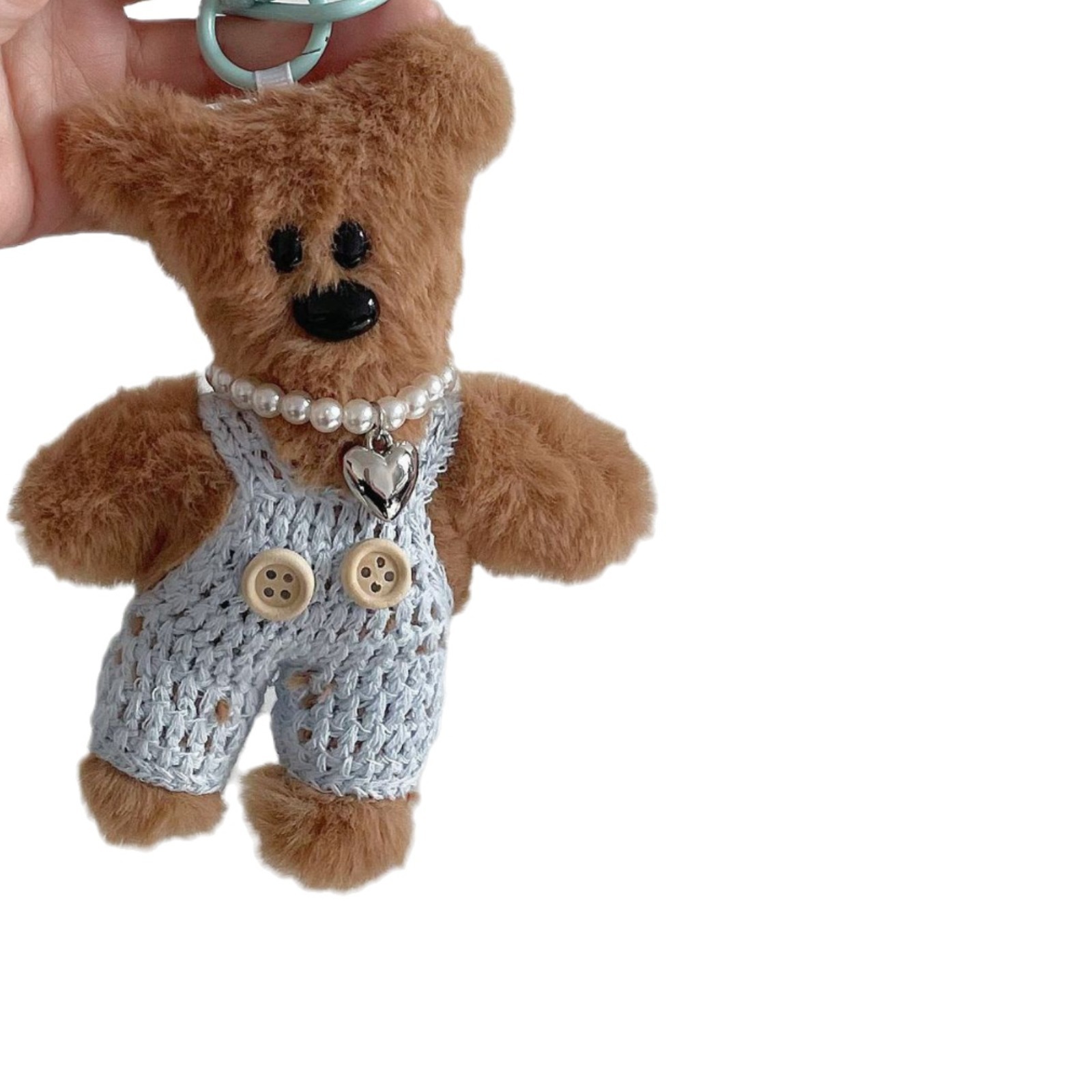 Maillard estilo Bean Bear mochila colgante llavero del coche oso cadena anti-caída cuerda anti-perdida