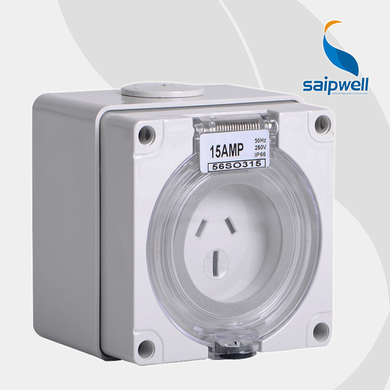 厂家供应防水插座电源插座 户外防尘防腐插座 澳式防暴雨插座
