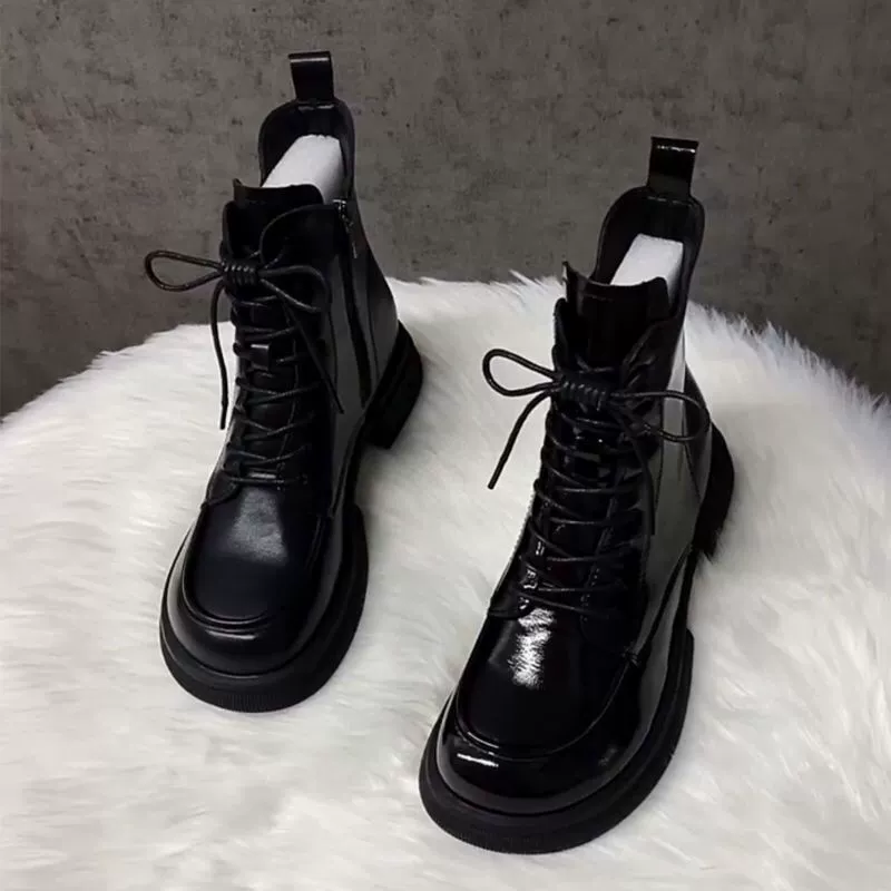 Ботинки Martin, женские короткие сапоги на толстой подошве, новые женские однослойные ботинки на мягкой подошве в Корейском стиле, короткие сапоги в британском стиле