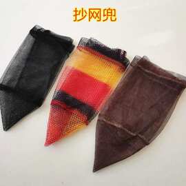 抄网头捞鱼网兜密眼 小鱼小虾抄小眼鱼网户外垂钓涂胶网布抄网兜