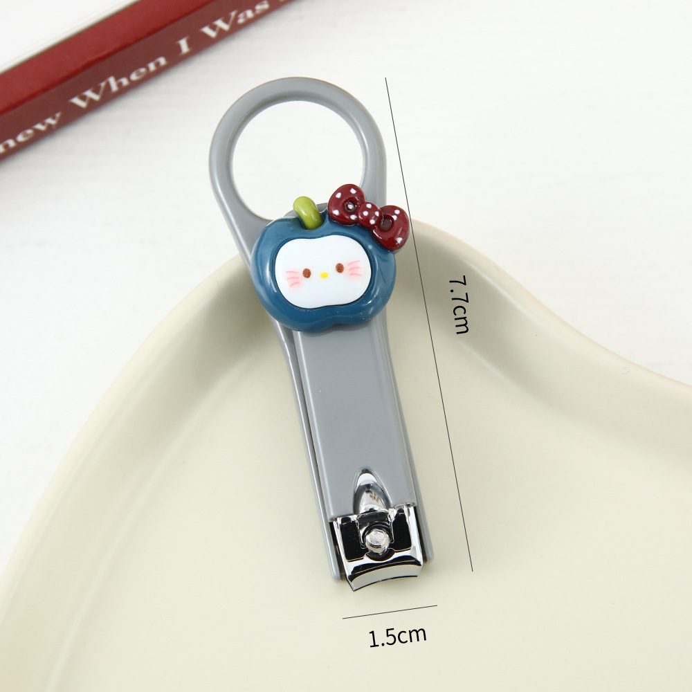 Apple, cartoon cute nail scissors