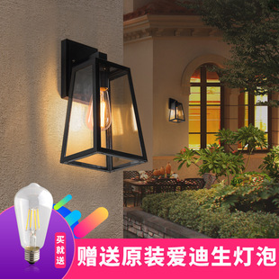 美式户外防水壁灯别墅外墙走廊庭院灯室外花园过道灯大门口柱子灯-阿里巴巴