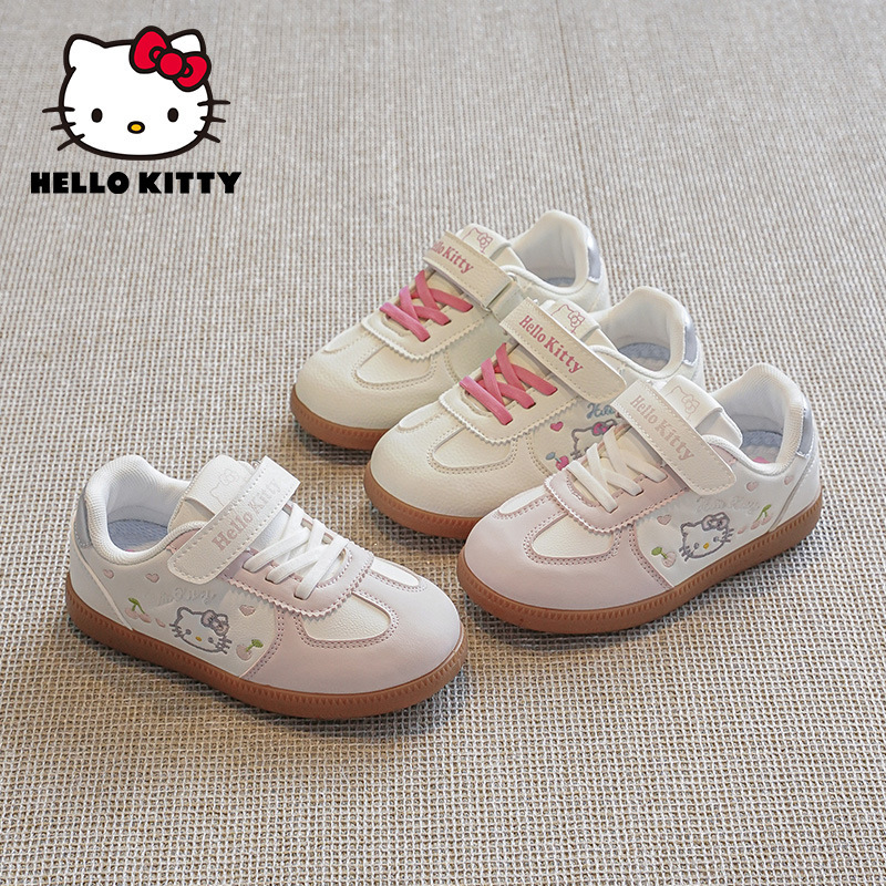 HELLO KITTY 2026 Autumn New Korean Style German Training Shoes for Kids, Soft Sole, Casual Sneakers HELLO KITTY 2026 Autumn New Korean Style German Training Shoes for Kids, Soft Sole, Casual Sneakers