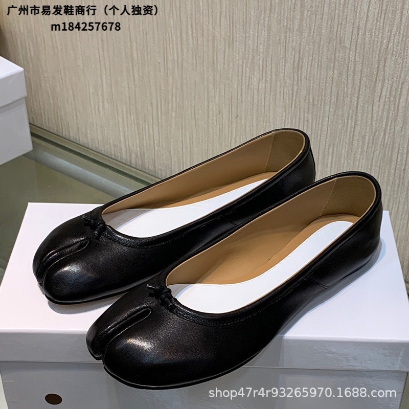 小众纯原mm6马吉拉tabi 猪蹄分趾鞋真皮浅口舒适休闲平软皮底单|undefined