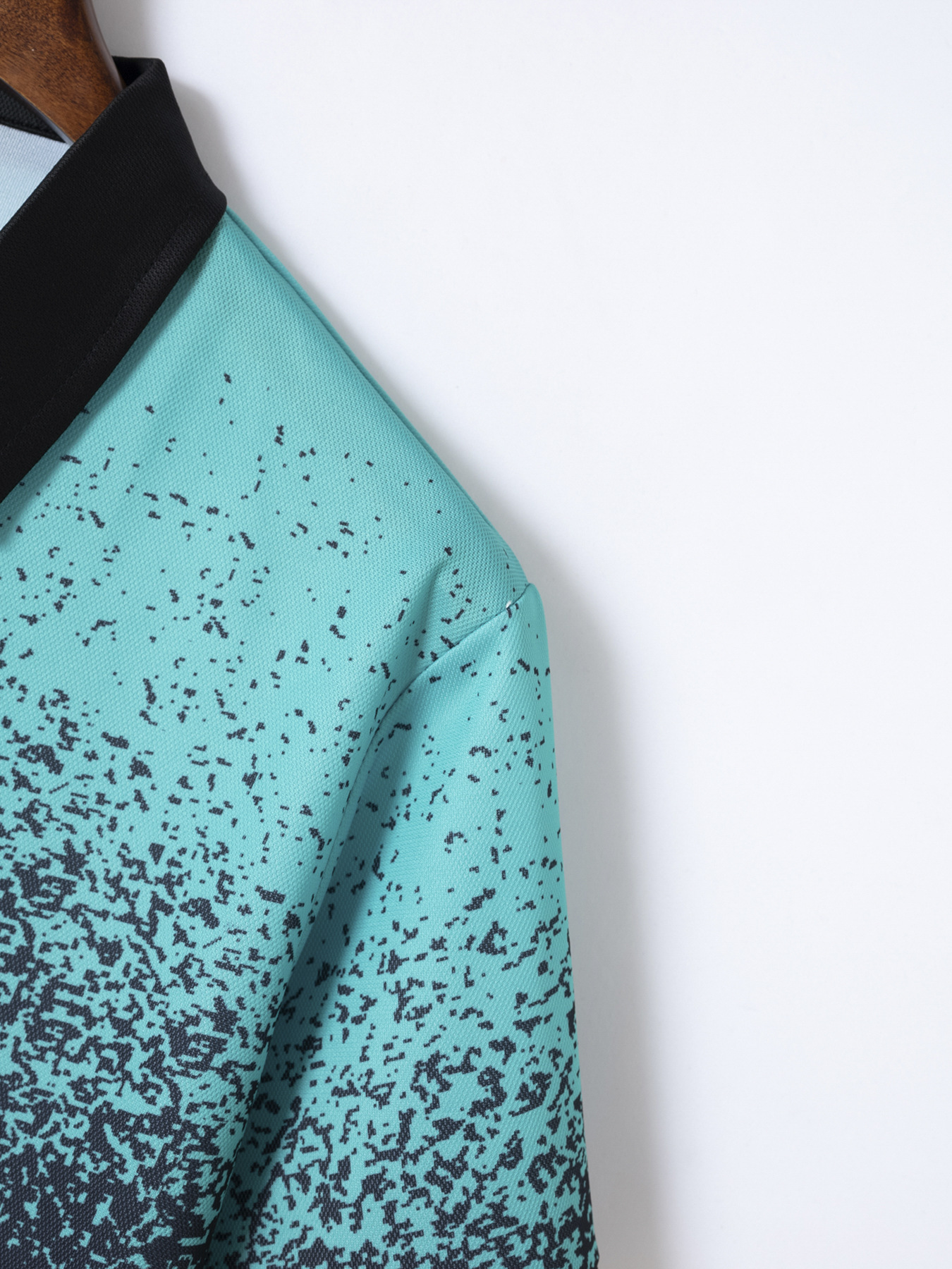 Polo estiva da uomo Ins, maglietta sportiva con stampa sfumata, tie-dye e asciugatura rapida_voghion.com