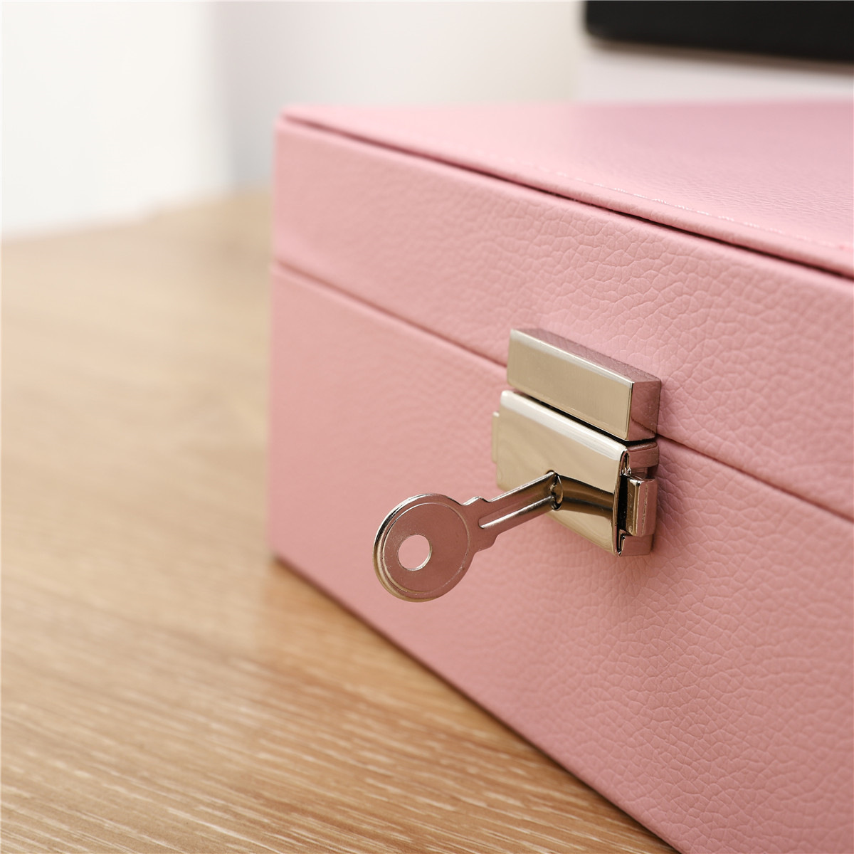 Solid Color Pattern Elegant Simple Style Classic Style Solid Color Pu Leather Jewelry Boxes