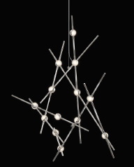 Arte creativo diseñador de vestuario luz de cielo estrellado barra de araña posmoderna diseño de barra de café ropa de iluminación moderna