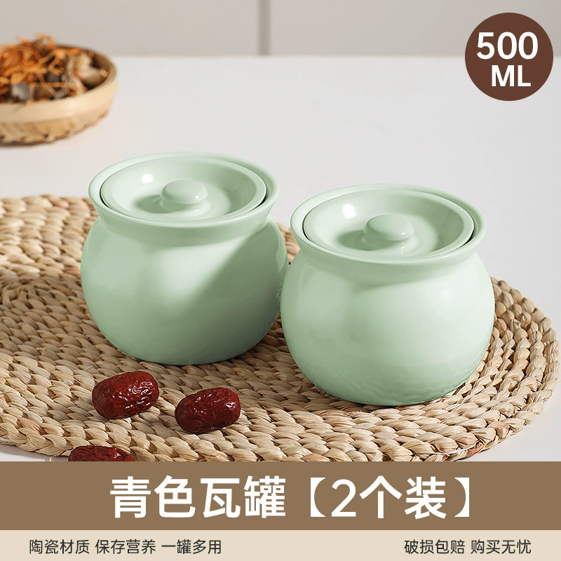 Керамическая кастрюля Jiawei для супа и рагу с крышкой, маленькая многофункциональная керамическая чашка для заваривания