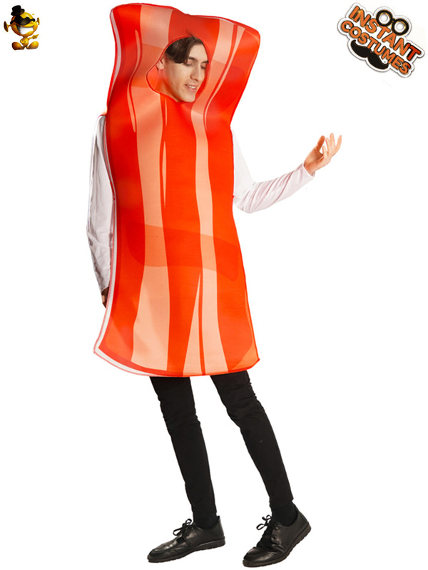 ハロウィーン成人男女カップルの目玉焼きベーコンパーティー衣装お笑いグルメコスプレ衣装|undefined