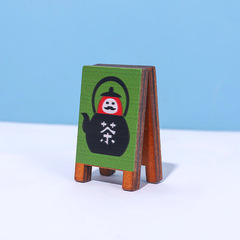 Japanese-style Zakka Goods: Summer Fruit, Leisurely Canyon Daruma Tea House, Miniature Signage Decor, and Photography Props