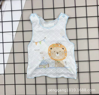 D187965 Infants Lertao Single Tencel Jacquard weave Newborn baby Sweater vest Newborn vest