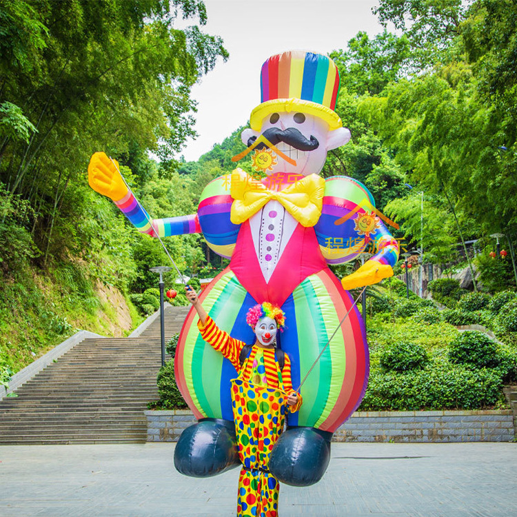 Modelo Inflable de Payaso Caminante Inflable con Aire para Eventos y Aperturas Comerciales