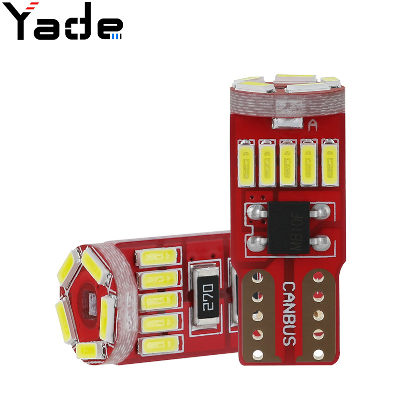 Yade decoding position light T10 4014 15smd position light high brightness reading lamp car stepless headlight
