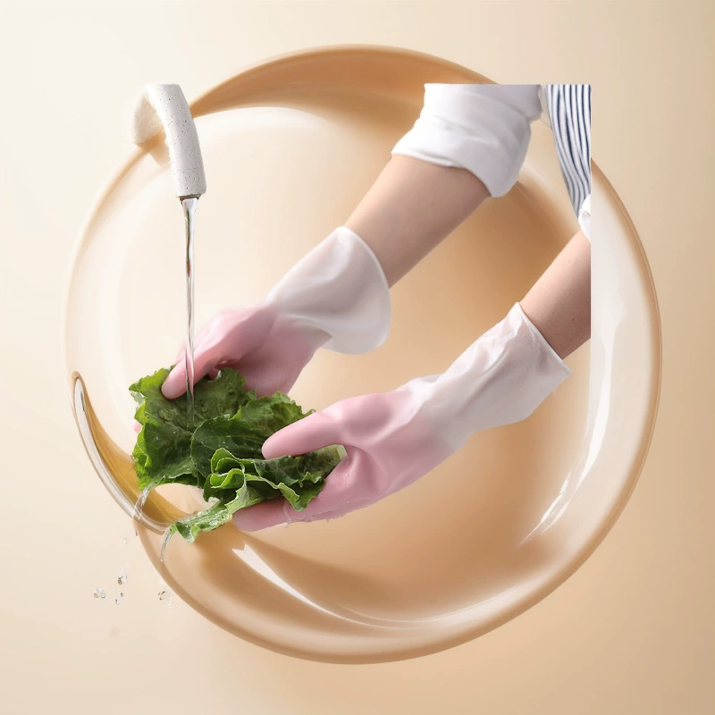 3 пары водонепроницаемых перчаток для мытья посуды для женщин, для кухонных работ и уборки, оптом на Douyin, специально для использования дома и на кухне.