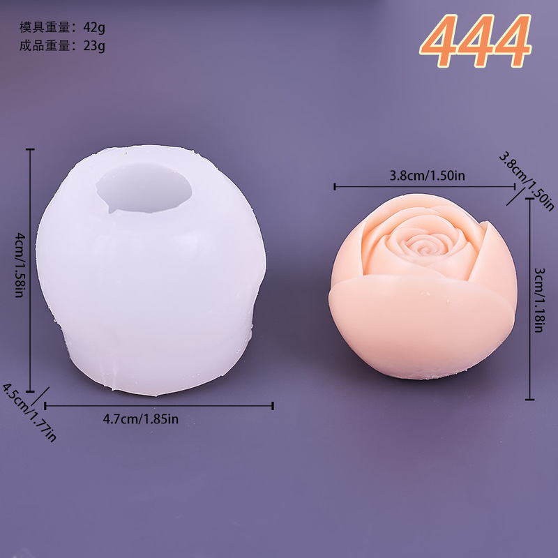 3D 立体スパイラルローズシリコンモールドアロマキャンドル石膏石鹸ムースケーキベーキングモールド|undefined