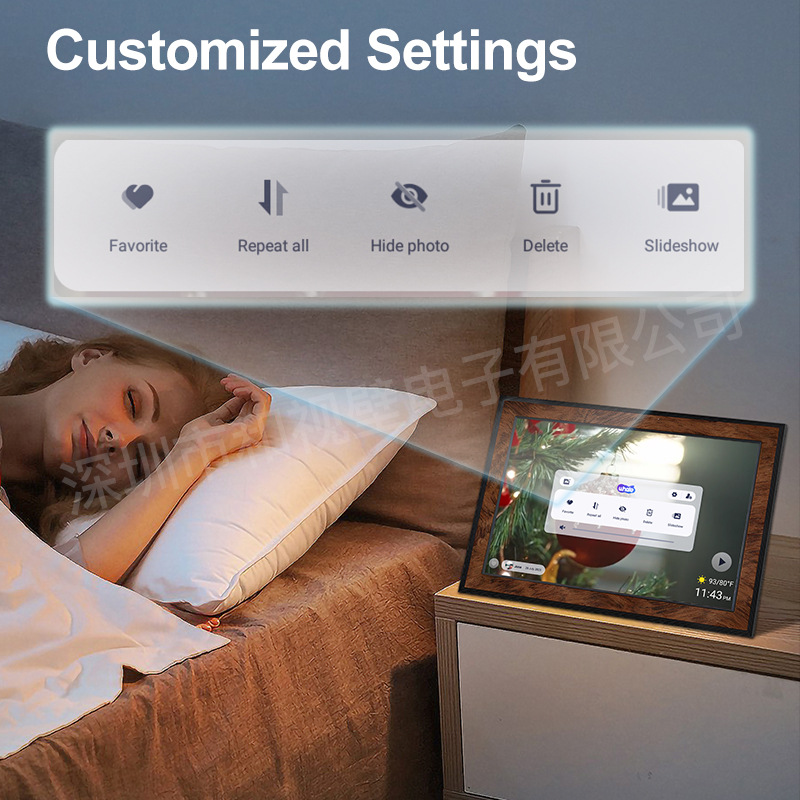 WIFIデジタルフォトフレーム新10インチハイビジョン電子アルバムクロスボーダークリスマスプレゼントUhale APP