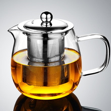 玻璃茶壶内置滤网泡茶壶单壶小茶壶一人用过滤茶水分离耐高温加厚