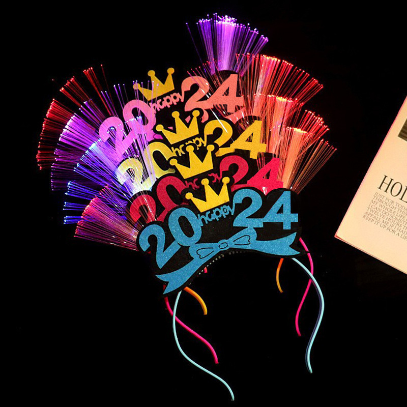 Concierto de palos fluorescentes estrella pentagonal brillante azul brillante aro de cabello flash stick props de la fiesta