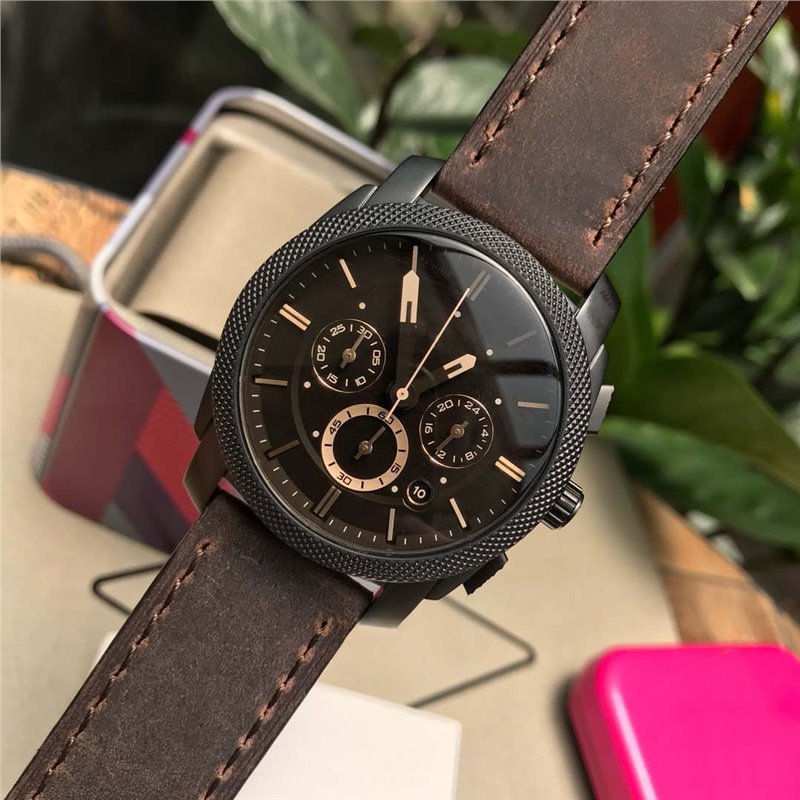 Fosil Watch Steel Belt Leisure Chronograph Calendar Quartz Watch Waterproof Fs4656/Fs4682/Fs5586 Men's Watch