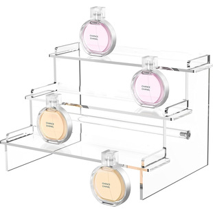 Transparent Acrylic Three-Layer Perfume Storage Rack Blind Box Hand-Made Doll Jewelry Cupcake Display Stand