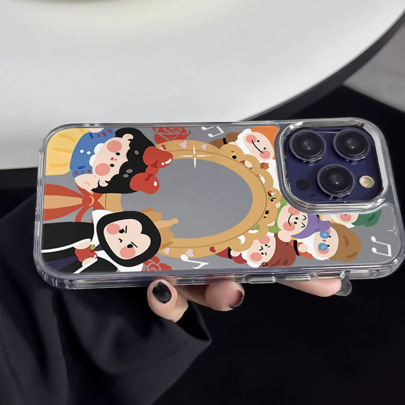 Apple, совместимый iPhone 13, чехол для телефона, стиль принцессы, iphone, 16, 16промаx, зеркальный эффект