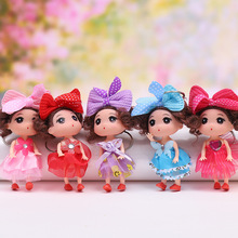 创意新款15厘米娃娃包包挂件搪胶公仔公主娃娃玩具儿童节小礼物