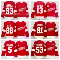 Ред Уингз 88 #91 #13 # # Ретро вышитый костюм для хоккея Профессиональная команда Американский костюм для хоккея Оптовая продажа