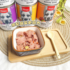 Wanpy Playful Dog Canned Food 375g Beef and Chicken Wet Food for Puppies and Young Dogs, Snack Mix-in Canned Food