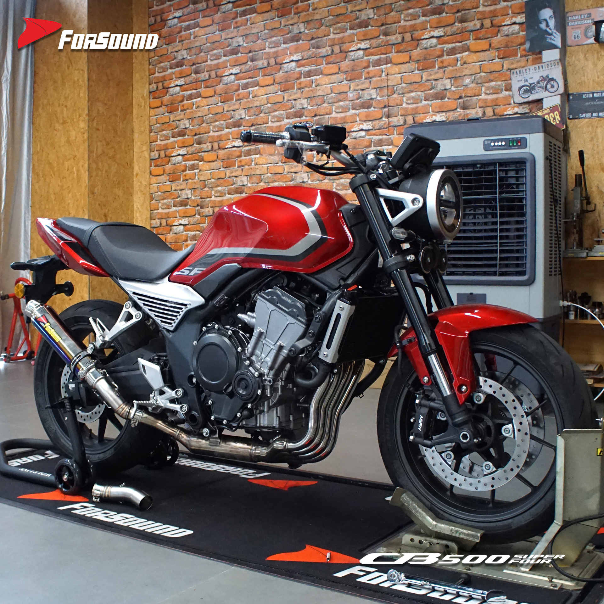 Suitable for HONDA CB500SF modified mid-tail section stainless steel motorcycle exhaust pipe