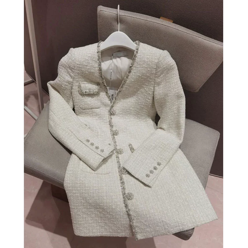 0637 белое элегантное платье во французском стиле, новинка осени, женская короткая юбка в стиле Хепберн