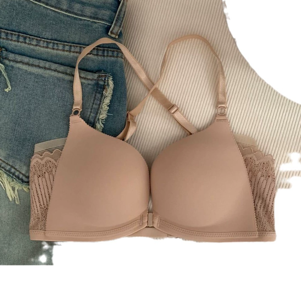 Wireless bra, supporting push up bra, beautiful back