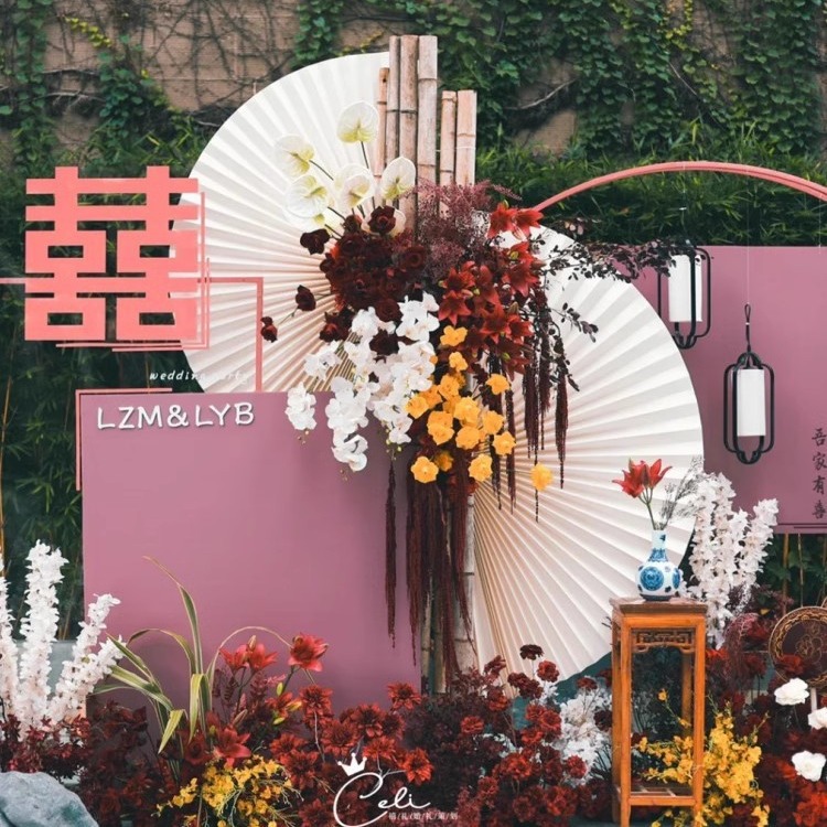 Abanico de papel de gran tamaño para bodas, abanico de papel plegable, nuevo regalo de compromiso chino, decoración de la pared, decoración, abanico de origami, arte floral