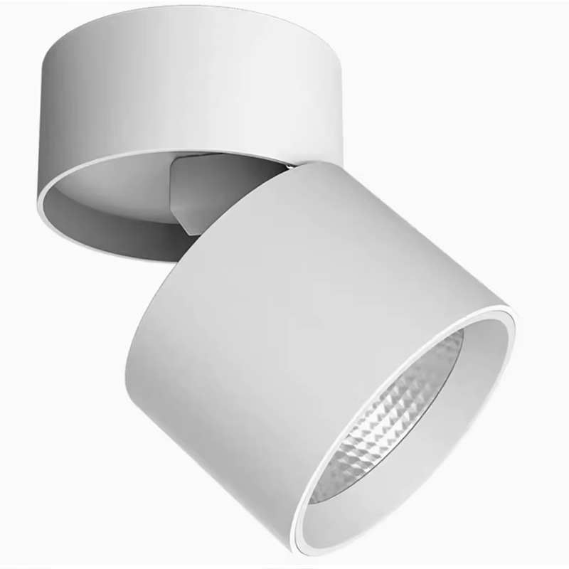 Superficie montada Spotlight LED lámpara de techo hogar ajustable ángulo tienda comercial COB pista luz pequeña superficie de techo montado Downlight