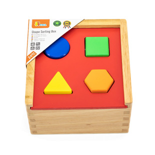 Viga Small Intelligence Box Buckle Hole Toy Kidsren's Matching Beaded Geometric Cognitive Puzzle 2-Year-Old Family Interactive Toy