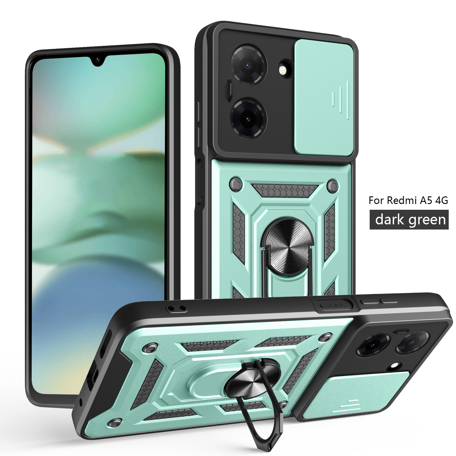 Adecuado para RM A5 171MM funda para teléfono móvil 173MM funda protectora anti-caída POCO C71 ventana corrediza dos en uno image 6