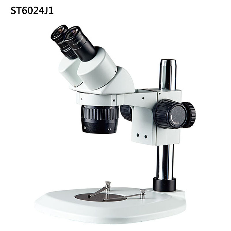 S6024J1双目体视显微镜10倍20倍30倍40倍两档定倍变倍扇形底座