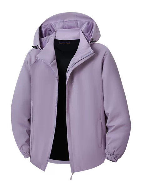 2668 Spring and Autumn Outdoor Couple Sports Jacket Windbreaker Men's and Women's Stretchy Jacket Fashionable Single Jacket Can Be Printed with Logo