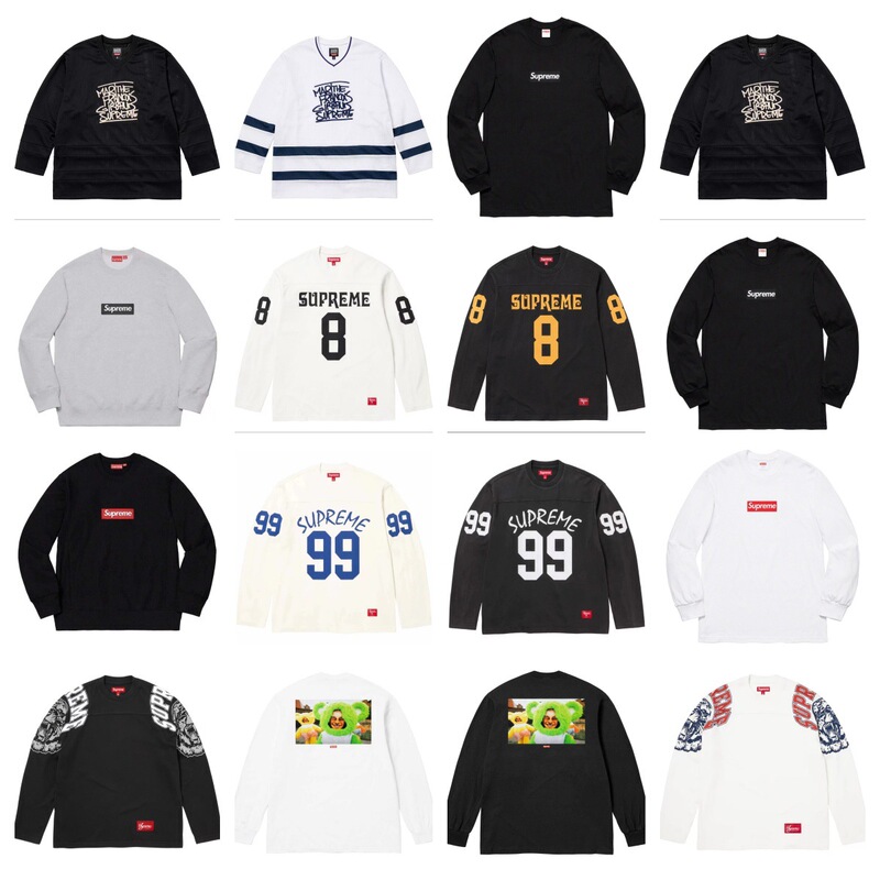 In-Stock Sup 23Fw 99Th Tee 99 Jersey Long-Sleeve T-Shirt Trendy Brand Base Layer Jersey Jacket Unisex In-Stock Sup 23Fw 99Th Tee 99 Jersey Long-Sleeve T-Shirt Trendy Brand Base Layer Jersey Jacket Unisex