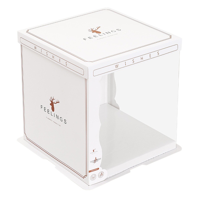 Snack cake caja de regalo caja transparente cumpleaños graduación caja de regalo Regalo De vacaciones caja de embalaje Internet celebridad