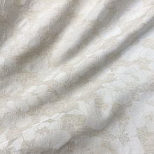 2025麻棉新款/花瓣立体提花亚麻棉麻素色布料衬衫马甲新中式面料