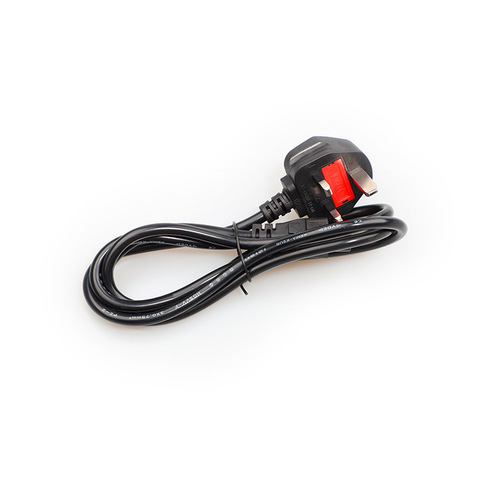 British standard Hong Kong 3-core 075 plum blossom tail notebook power adapter insurance power cord 1.5/1.8 meters