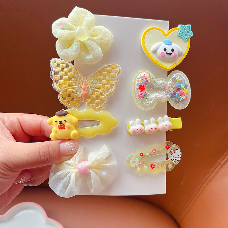 Horquilla de los niños princesa arco tocado lindo bebé de alta apariencia fresa oso orejas Bangs horquilla rota Nuevo