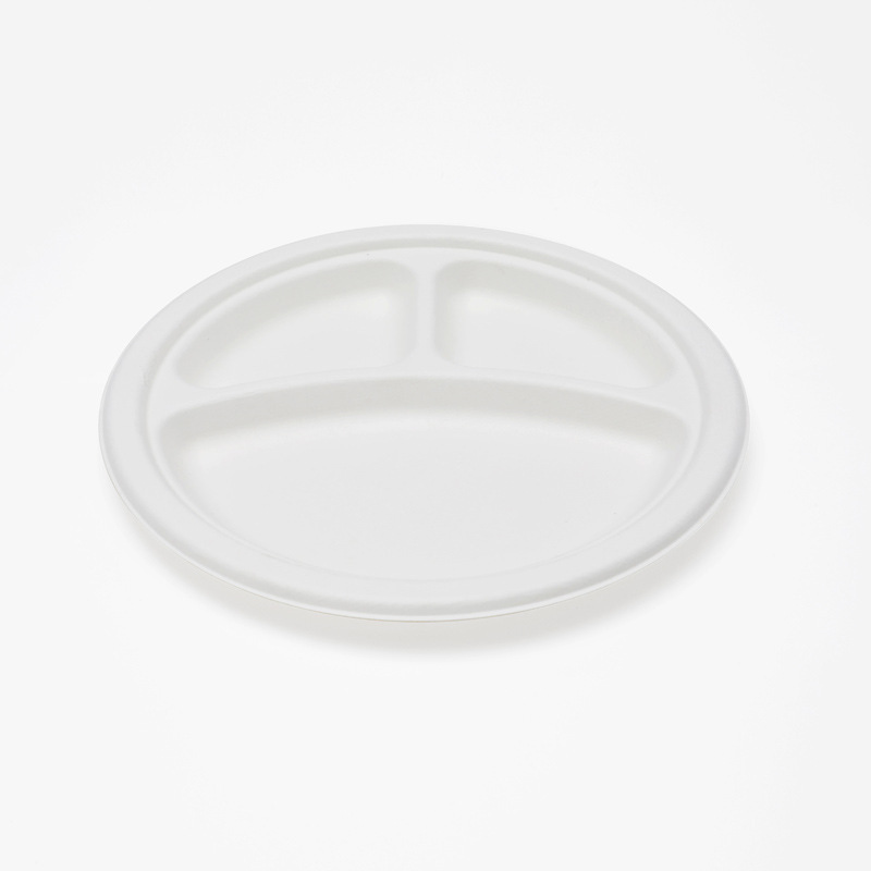 DIY Sugarcane Pulp Plate Birthday Party Party Export Export Multi-Size Degradable Environmentally Friendly Tableware Disposable Plate