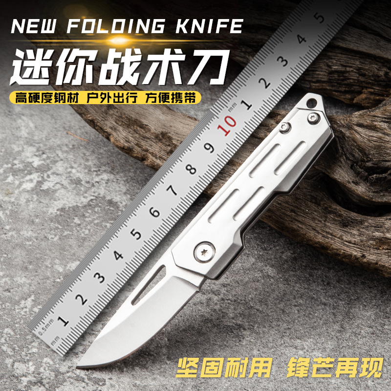 户外便携不锈钢迷你小刀野营战术防身求生家用拆快递礼品水果刀