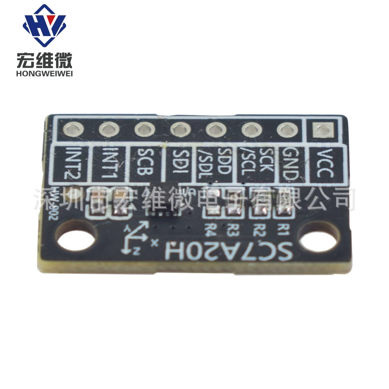 SC7A20H Высокоточная трехосевая гироскоп-гиродинамическая? нет: gravity acceleration Tilt angle angle sensor module IIC/SPI transmission