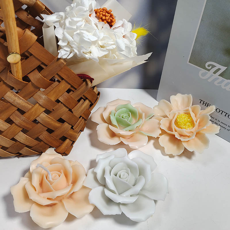 三信花卉香薫ろうそくシリカゲル金型diy花びら拡香石手作り石けん石膏樹脂ろうそく砥石|undefined