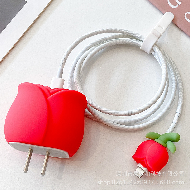 Aplicable Apple 18W / 20W cargador de cabeza de cubierta cargador de cubierta de cable de datos cubierta de 4 piezas al por mayor